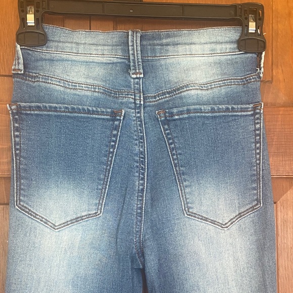 Mudd High Waisted Skinny Jeans - Distressed Blue Size 0 - Picture 5 of 7